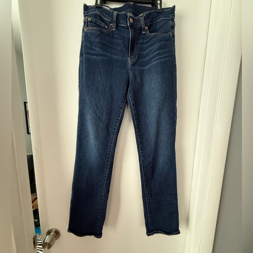 GAP Women's Straight Leg Jeans in Deep Indigo
